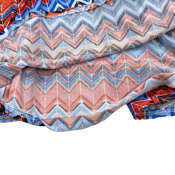 Dot Dot Smile LuLaRoe RWB Lucy Original Twirl Dress Girls 8/10 - Picture 4 of 6